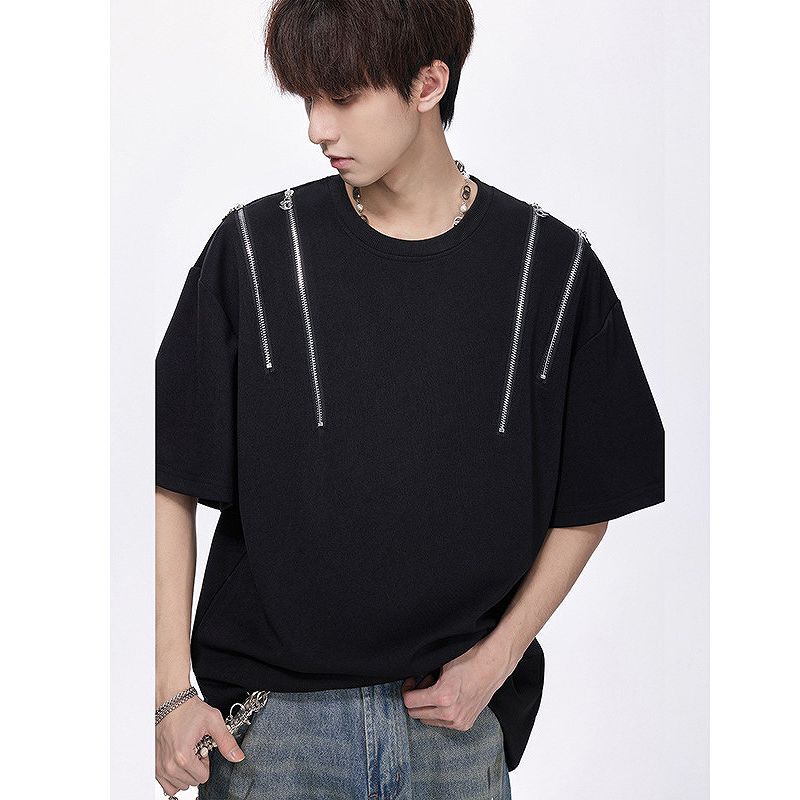 服/ファッション Tシャツ メンズ joker（ジョーカー） クルーネック Tシャツ メンズ 長袖 黒Tシャツ