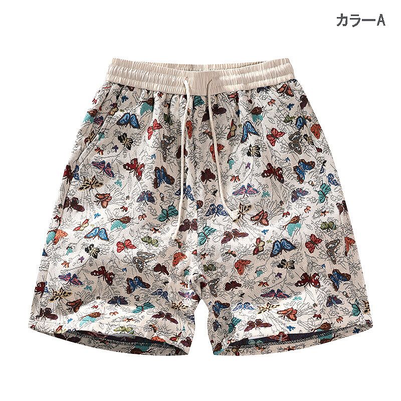 メンズ エスニック風 ショートパンツ 男女兼用 ストリート系 ボトムス 春夏 2026新作★全4色