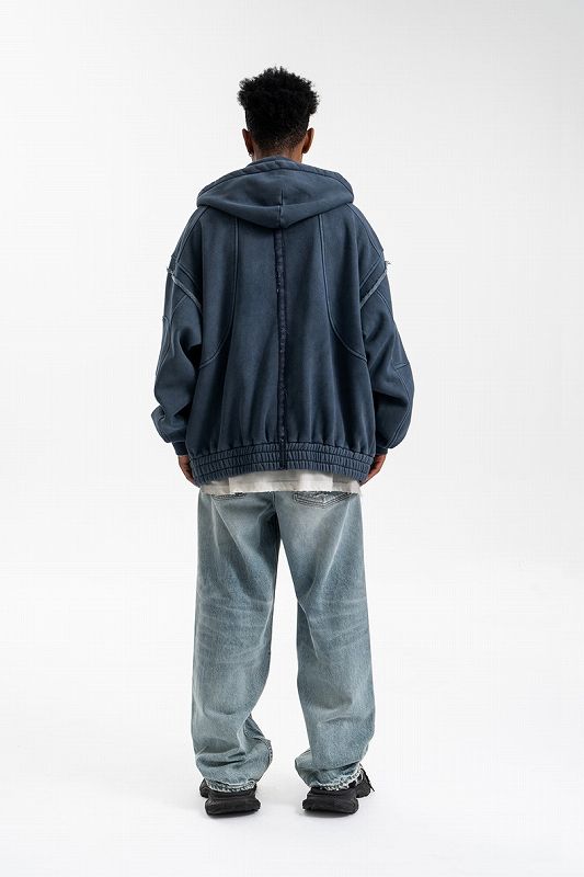 メンズ 裏起毛 ジップアップ パーカー 男女兼用 ストリート系トップス 秋冬 2026新作★全2色