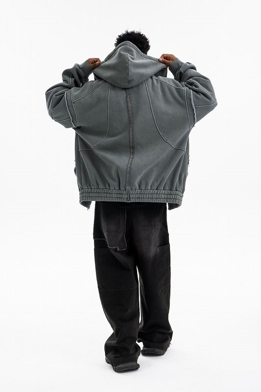 メンズ 裏起毛 ジップアップ パーカー 男女兼用 ストリート系トップス 秋冬 2026新作★全2色