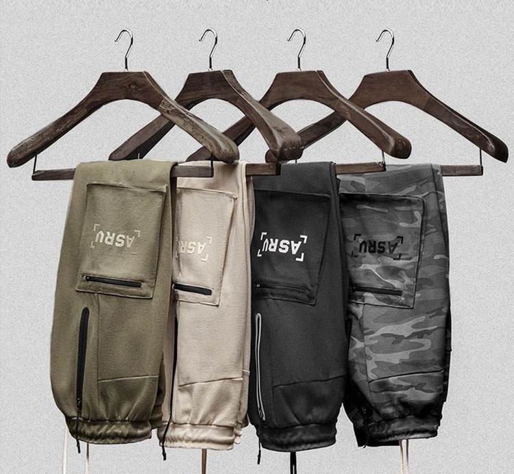 LOGOなし】メンズ スリムフィット ジョガーパンツ 美式カジュアル 多