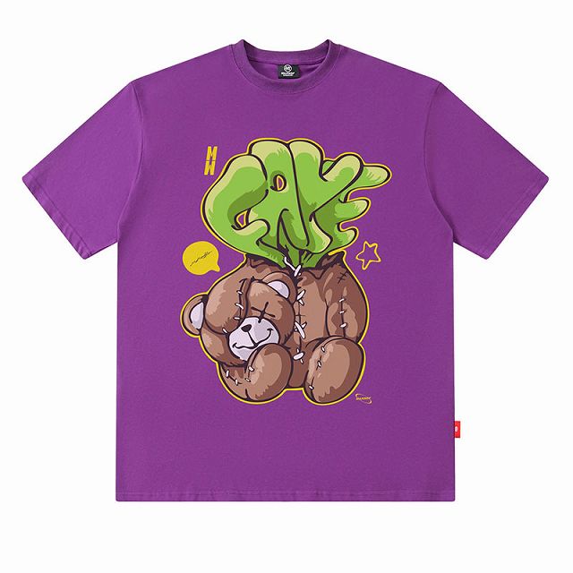 半袖Tシャツ メンズ ショルダーバックル ラウンドネック 2色 ネックジャガードロゴ半袖Tシャツ[品番：AZLW0021879]｜AZUL BY
