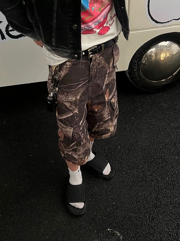 メンズファッション 迷彩柄 ショートパンツ 男女兼用  ストリート系 半ズボン 新作 夏★