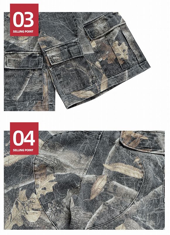 メンズファッション 迷彩柄 ショートパンツ 男女兼用  ストリート系 半ズボン 新作 夏★