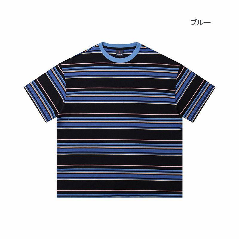 メンズファッション ボーダー柄 半袖 Tシャツ 男女兼用 カジュアル トップス 夏 2026新作★全2色
