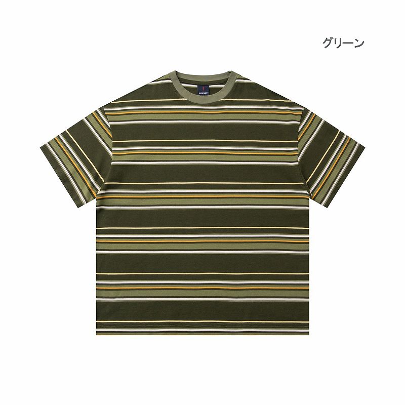 メンズファッション ボーダー柄 半袖 Tシャツ 男女兼用 カジュアル トップス 夏 2026新作★全2色