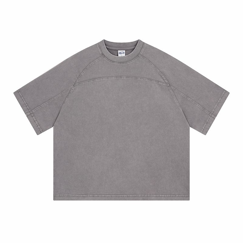 メンズ ウォッシュ加工 半袖 Tシャツ 男女兼用 ストリート系 トップス 夏 2026新作★全4色