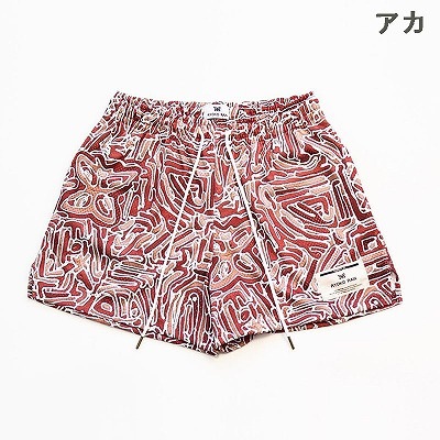 アルチビオ　イエローグリーン　エスニック柄ショートパンツ アルチビオ イエローグリーン エスニック柄ショートパンツ