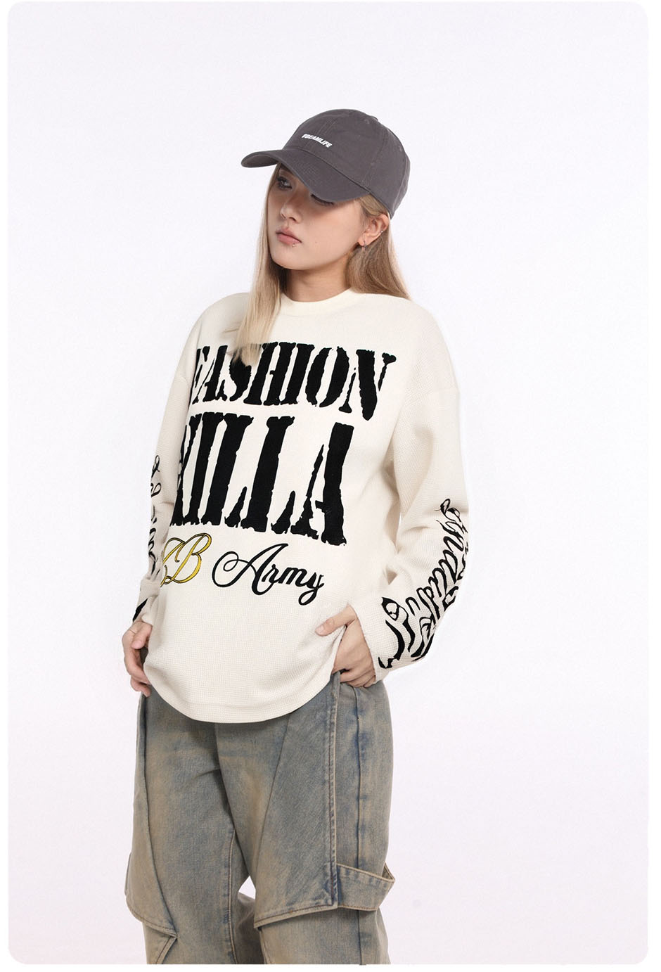 メンズ アメリカン風 クルーネックスウェット 秋冬 長袖トレンド ストリートプリント トップス★全2色