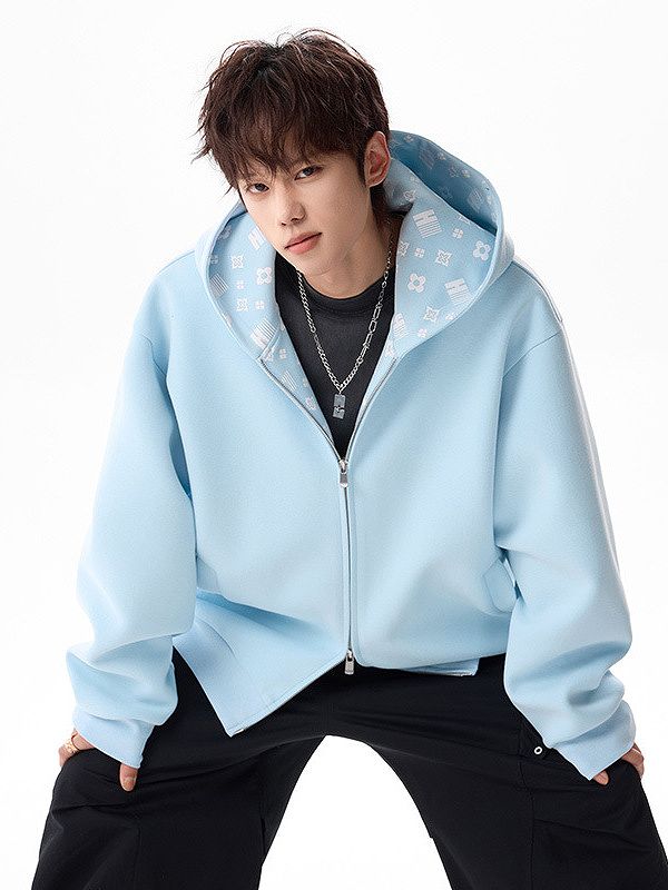 メンズファッション ジップアップパーカー 男女兼用 カジュアル