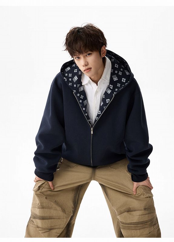 メンズファッション ジップアップパーカー 男女兼用 カジュアル