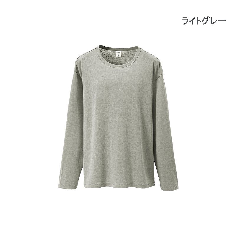メンズ ヘンリーネック 長袖 Tシャツ 男女兼用 カジュアル リネン混 トップス 秋 2026新作★全5色