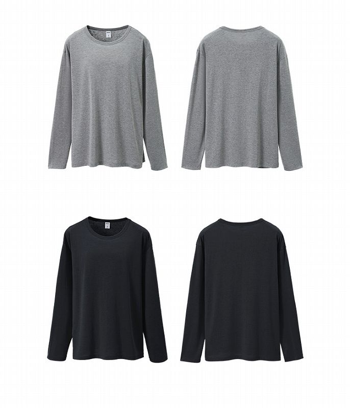 メンズ ヘンリーネック 長袖 Tシャツ 男女兼用 カジュアル リネン混 トップス 秋 2026新作★全5色