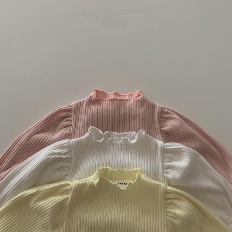 「66-90号」全3色 女の子 パフスリーブロンパース オールインワン ベビー キッズ 子供服