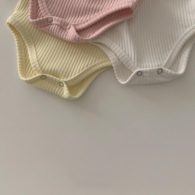 「66-90号」全3色 女の子 パフスリーブロンパース オールインワン ベビー キッズ 子供服