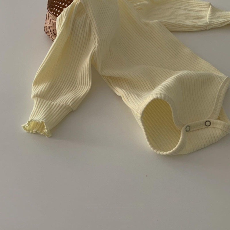 「66-90号」全3色 女の子 パフスリーブロンパース オールインワン ベビー キッズ 子供服