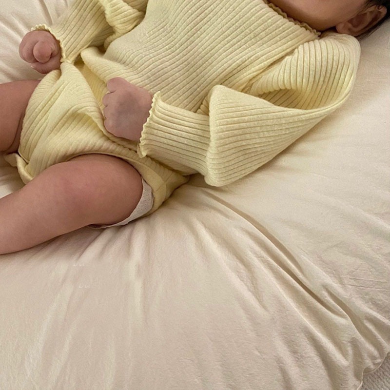 「66-90号」全3色 女の子 パフスリーブロンパース オールインワン ベビー キッズ 子供服