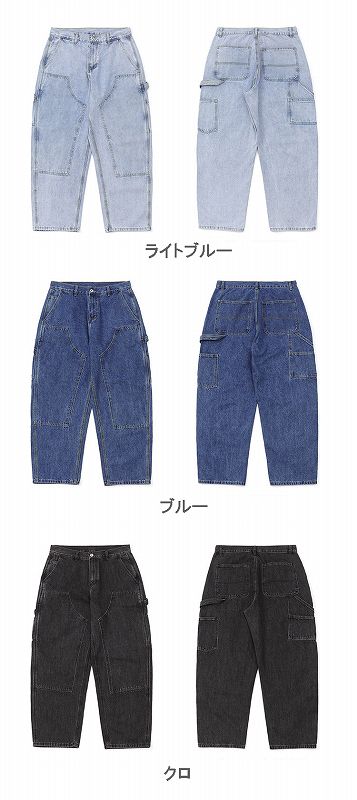 メンズファッション デニム パンツ 男女兼用 ストリート系 ボトムス 春夏 2026新作★全3色