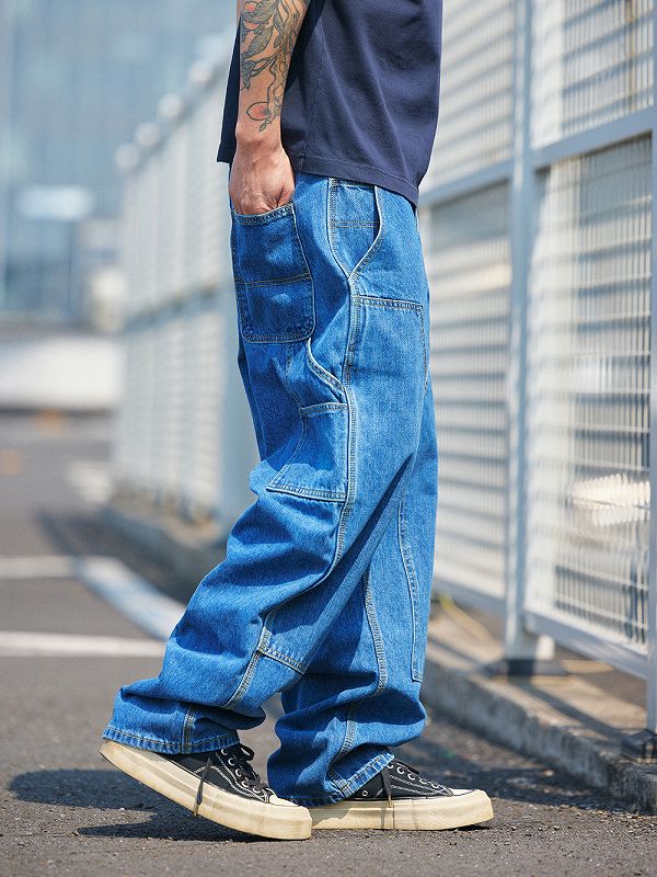 メンズファッション デニム パンツ 男女兼用 ストリート系 ボトムス 春夏 2026新作★全3色