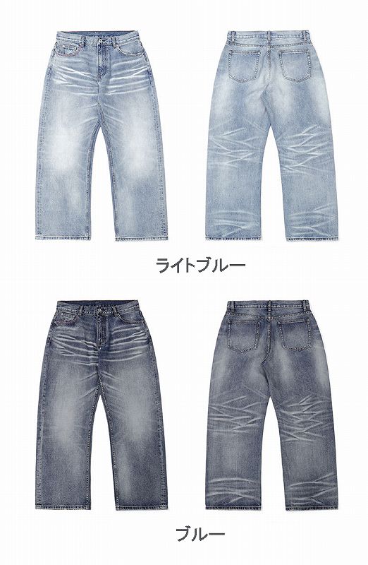 メンズファッション デニム パンツ 男女兼用 ストリート系 ボトムス 春夏 2026新作★全2色