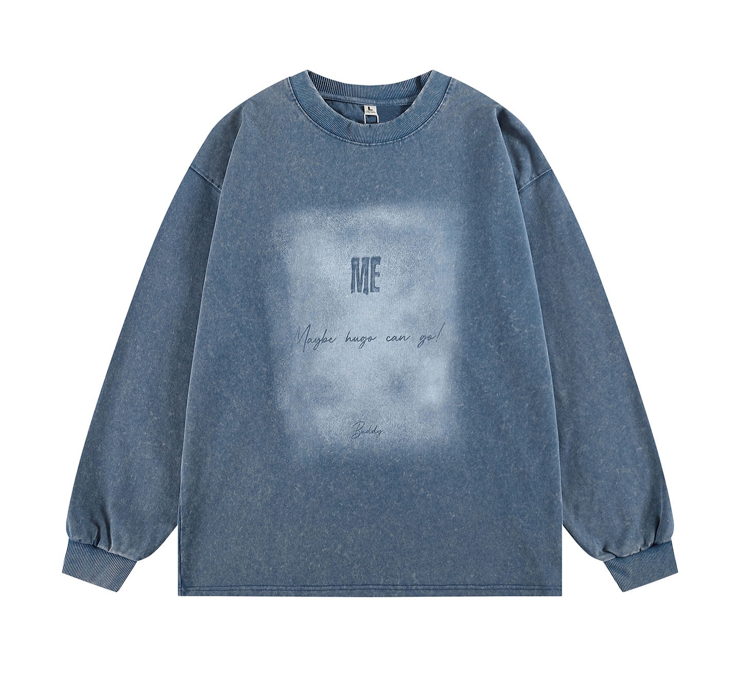 メンズ 美式ストリート風 長袖スウェットトップス M‐8XLビッグサイズ ヴィンテージウォッシュ★全2色