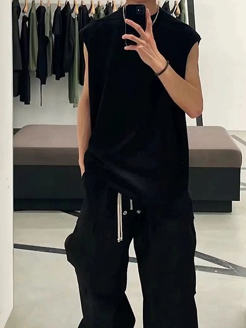 メンズファッション 無地 タンクトップ 男女兼用 ノースリーブ