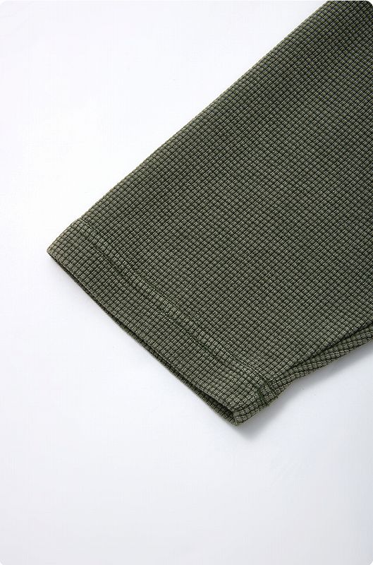 メンズ ワッフル素材 無地 長袖 Tシャツ 男女専用 ボックス シルエット トップス 春秋 2026新作★全7色