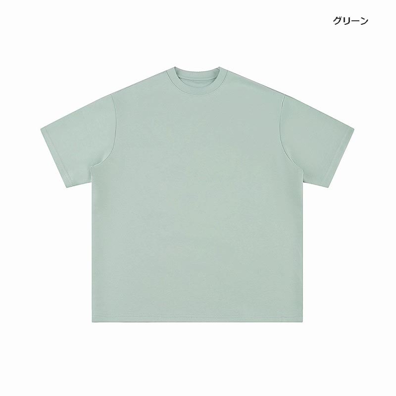 メンズ ユニセックス 無地 半袖Tシャツ ラウンドネック 男女兼用