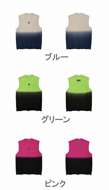 メンズ ダメージ加工 長袖 ニット ベスト 男女兼用 ストリート系
