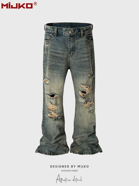 PLEINデニム　メンズSサイズ　ダメージ加工　古着 ヴィンテージ PLEINデニム メンズSサイズ ダメージ加工 古着 ヴィンテージ セール