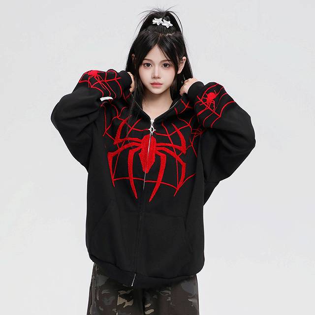 メンズ ジップアップ パーカー 男女兼用 ストリート系 フード