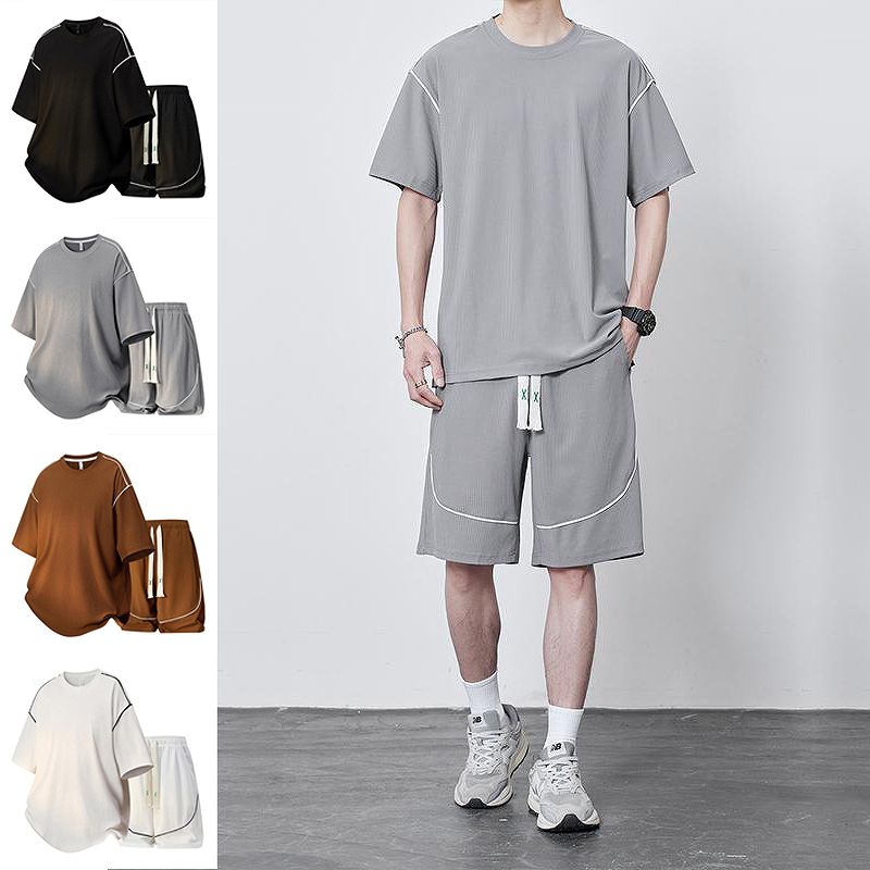 メンズ スポーツ風 冷感 半袖 Tシャツ 男女兼用 ショートパンツ