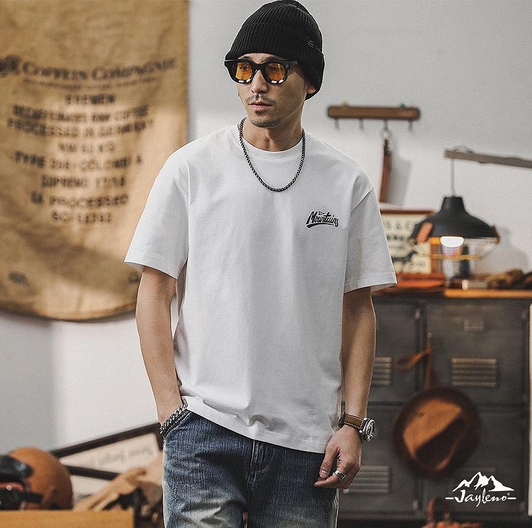 メンズ ヴィンテージ風 半袖Tシャツ オーバーサイズトップス プリント 