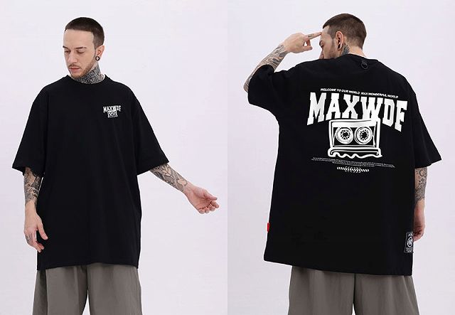 メンズファッション オーバーサイズ 半袖Tシャツ 男女兼用