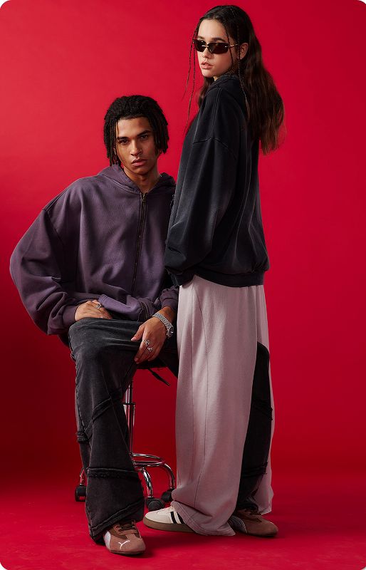 メンズ 生地430g 裏パイル ジップアップ パーカー 男女兼用 ストリート系 秋冬 2026新作★全2色