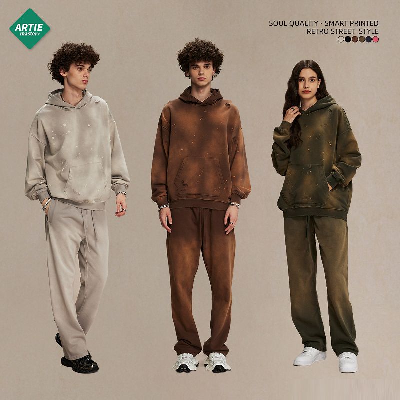 メンズ 生地450g ビンテージ風 裏パイル パーカー 男女兼用 ストリート系 秋冬 2026新作★全6色