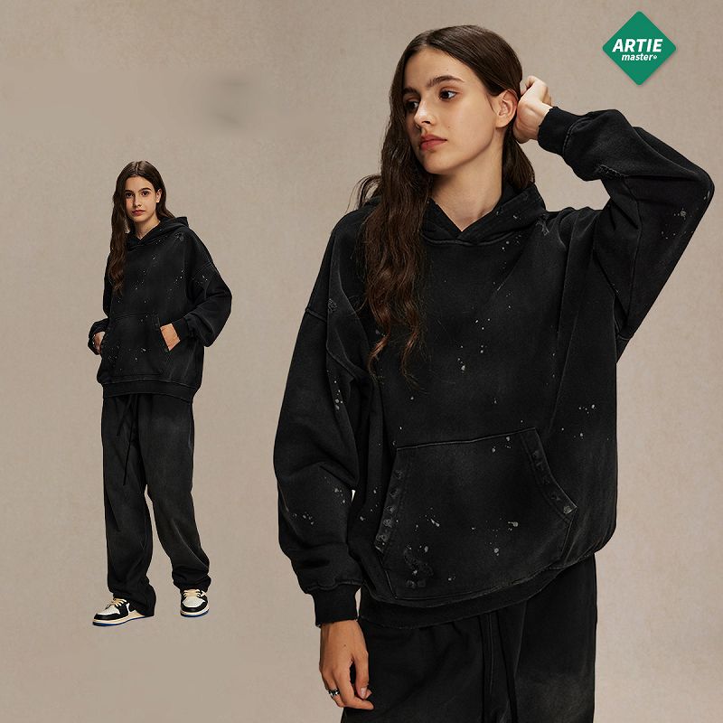 メンズ 生地450g ビンテージ風 裏パイル パーカー 男女兼用 ストリート系 秋冬 2026新作★全6色