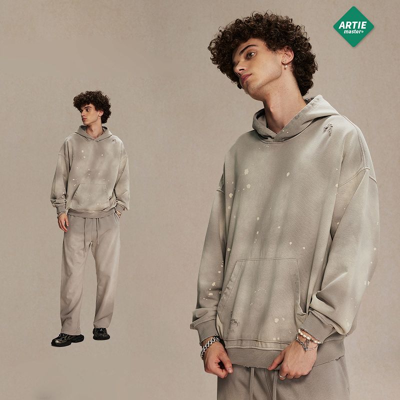 メンズ 生地450g ビンテージ風 裏パイル パーカー 男女兼用 ストリート系 秋冬 2026新作★全6色