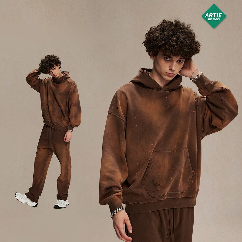 メンズ 生地450g ビンテージ風 裏パイル パーカー 男女兼用 ストリート系 秋冬 2026新作★全6色