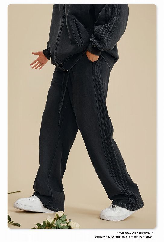 メンズ ビンテージ風 ジョガーパンツ 男女兼用 ストリート系 ボトムス 春秋冬 2025新作★全4色