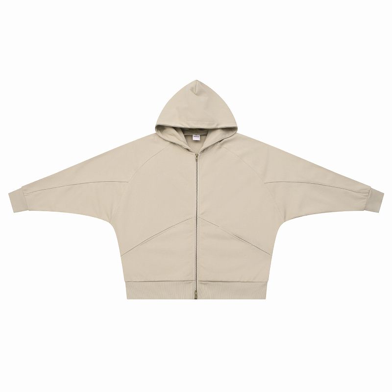 メンズ 裏パイル ジップアップパーカー 男女兼用 ドルマンスリーブ アウター 秋冬 2026新作 ★全3色