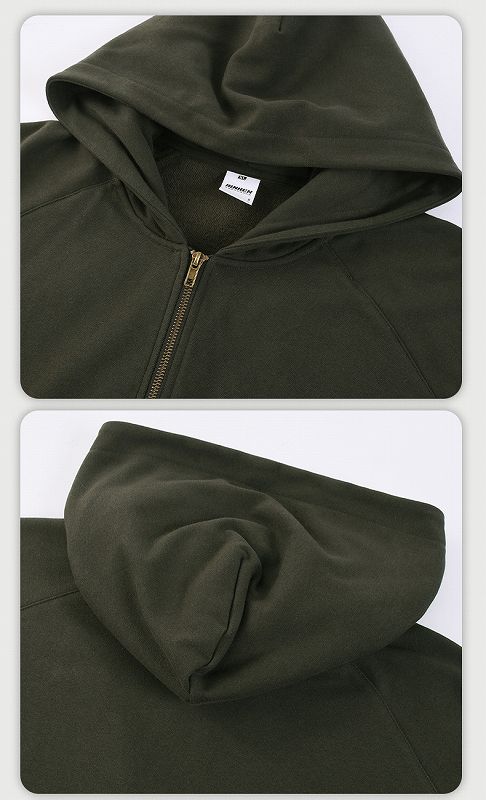 メンズ 裏パイル ジップアップパーカー 男女兼用 ドルマンスリーブ アウター 秋冬 2026新作 ★全3色