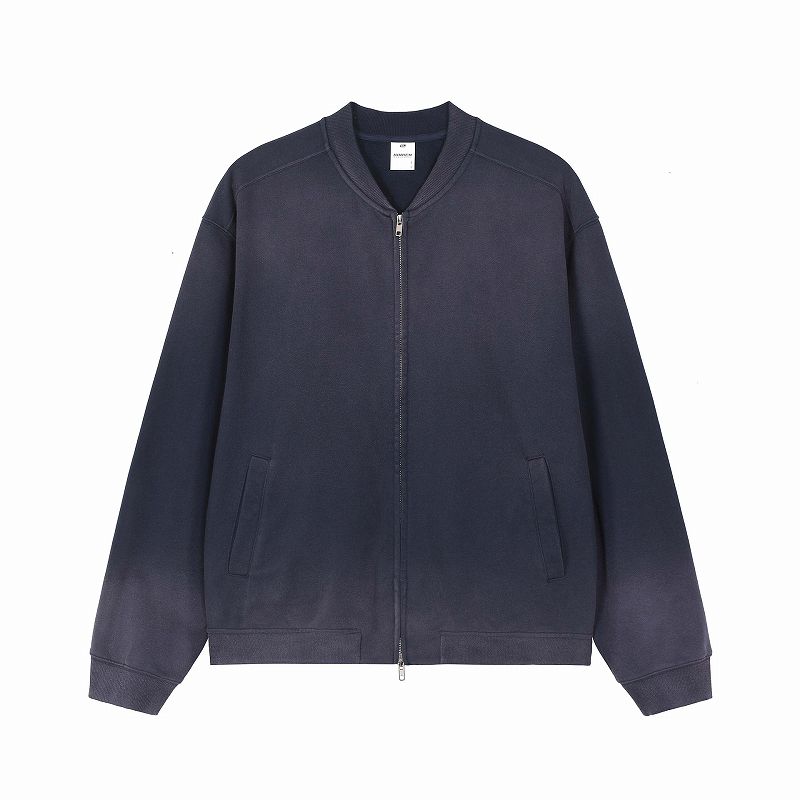 メンズ 裏パイル ジップアップ トップス 男女兼用 ビンテージ風 アウター 秋冬 2026新作 ★全3色