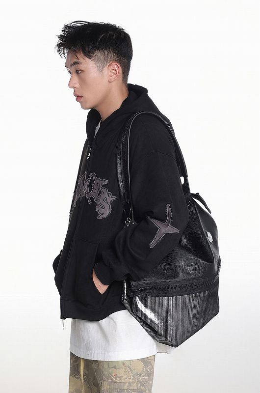 メンズ 刺繍入り スエード ジップアップ パーカー 男女兼用 ストリート系 トップス 春秋 2026新作★全3色