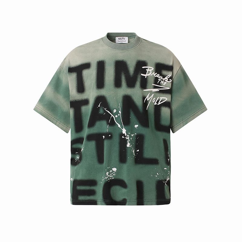 メンズ ビンテージ風 半袖 Tシャツ 男女兼用 ストリート系 トップス 春秋 2026新作★全3色