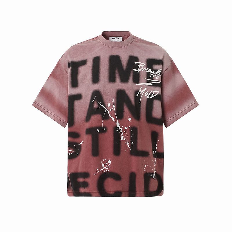 メンズ ビンテージ風 半袖 Tシャツ 男女兼用 ストリート系 トップス 春秋 2026新作★全3色