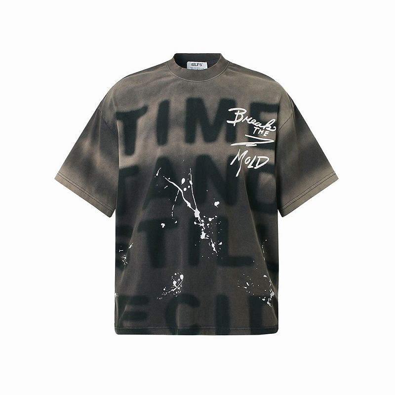 メンズ ビンテージ風 半袖 Tシャツ 男女兼用 ストリート系 トップス 春秋 2026新作★全3色