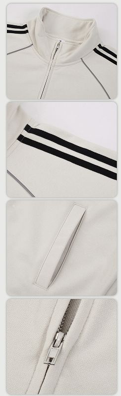 メンズ 反射ライン スポーツ風 トップス 男女兼用 ジョガーパンツ セットアップ 春秋 2026新作★全4色