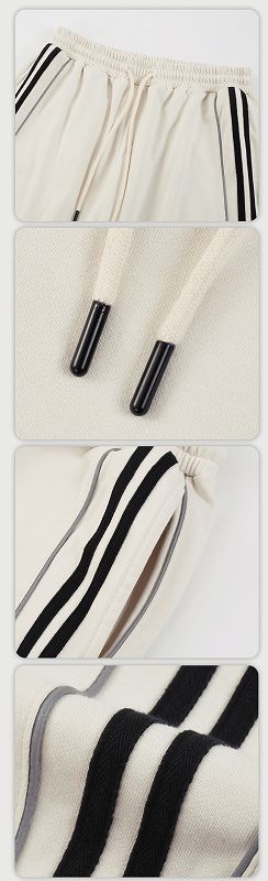 メンズ 反射ライン スポーツ風 トップス 男女兼用 ジョガーパンツ セットアップ 春秋 2026新作★全4色