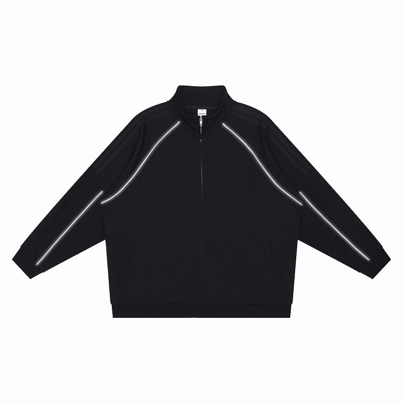 メンズ 反射ライン スポーツ風 トップス 男女兼用 ジョガーパンツ セットアップ 春秋 2026新作★全4色